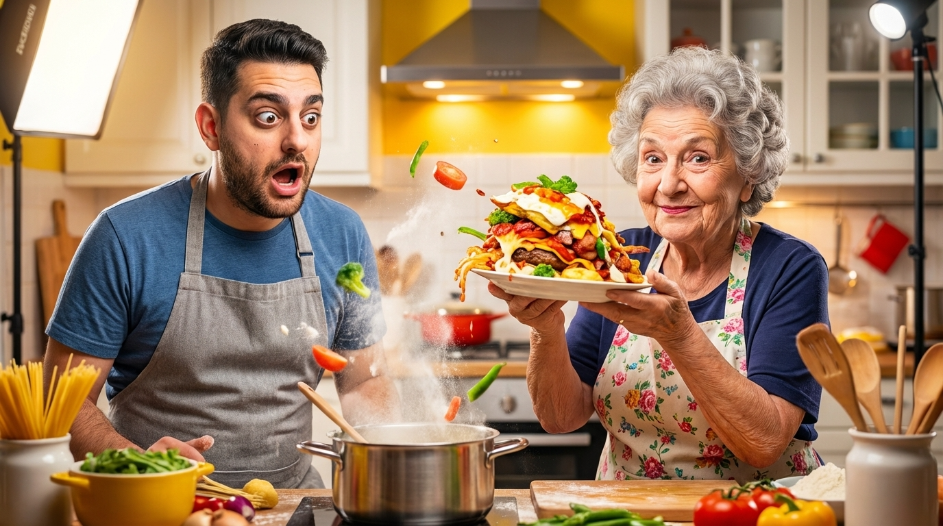 Me vs Grandma cooking challenge thumbnail